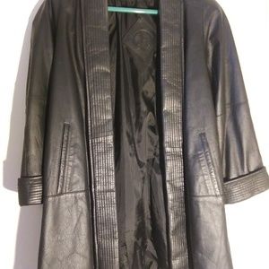 Leather coat